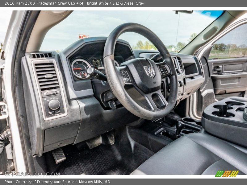 Bright White / Black/Diesel Gray 2016 Ram 2500 Tradesman Crew Cab 4x4