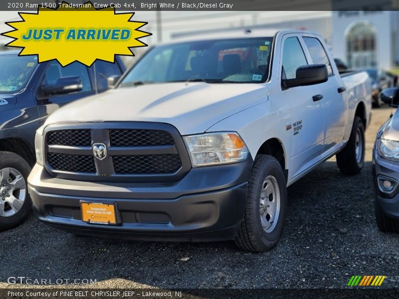 Bright White / Black/Diesel Gray 2020 Ram 1500 Tradesman Crew Cab 4x4
