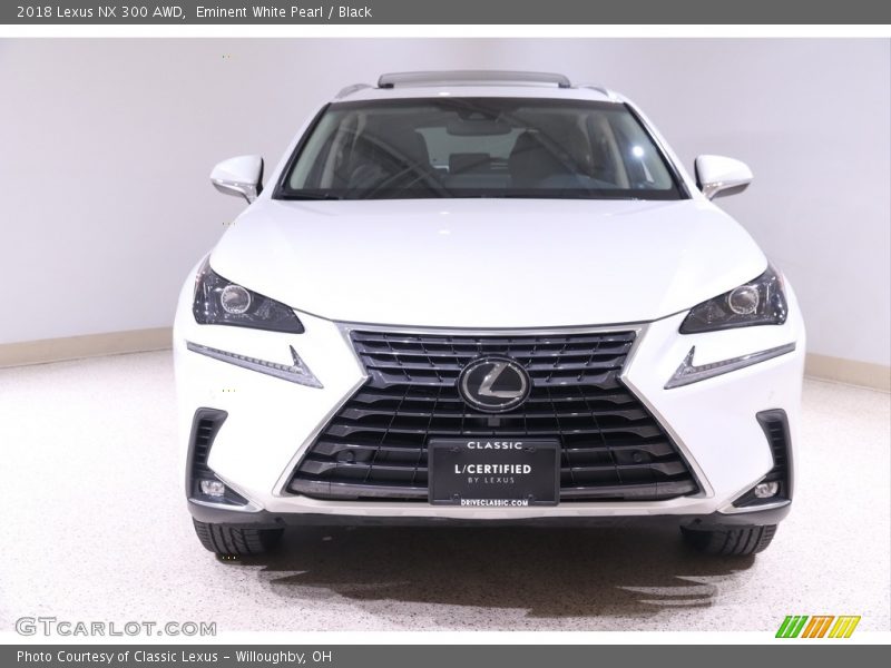 Eminent White Pearl / Black 2018 Lexus NX 300 AWD