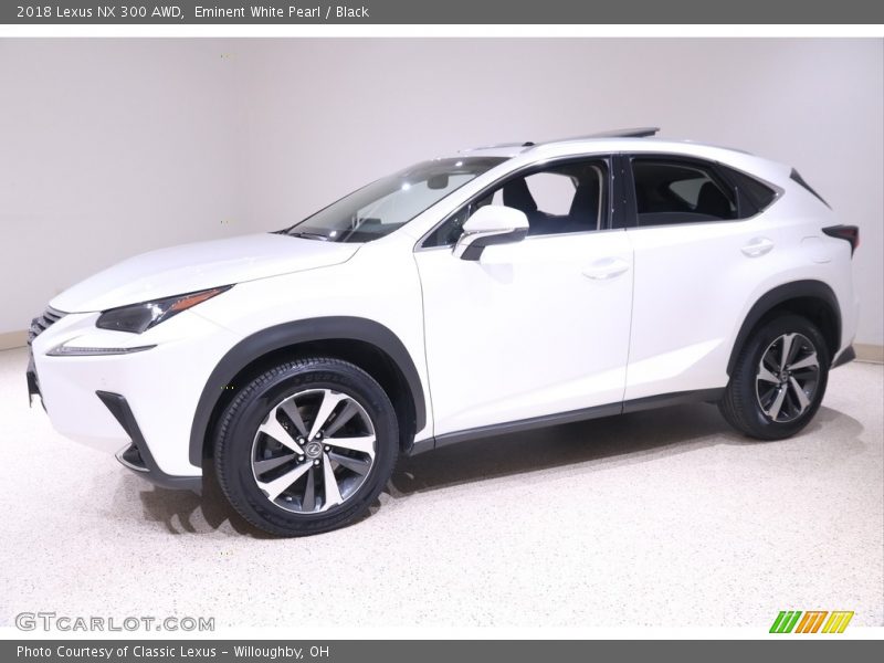 Eminent White Pearl / Black 2018 Lexus NX 300 AWD