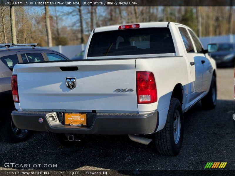 Bright White / Black/Diesel Gray 2020 Ram 1500 Tradesman Crew Cab 4x4