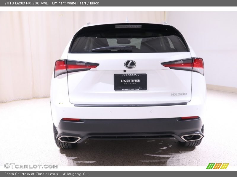 Eminent White Pearl / Black 2018 Lexus NX 300 AWD