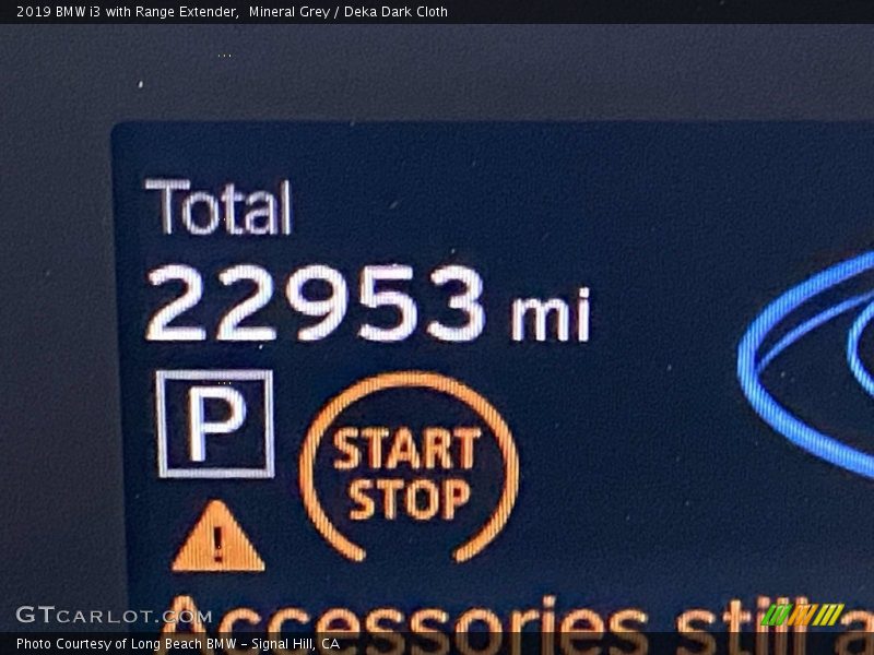 Mineral Grey / Deka Dark Cloth 2019 BMW i3 with Range Extender