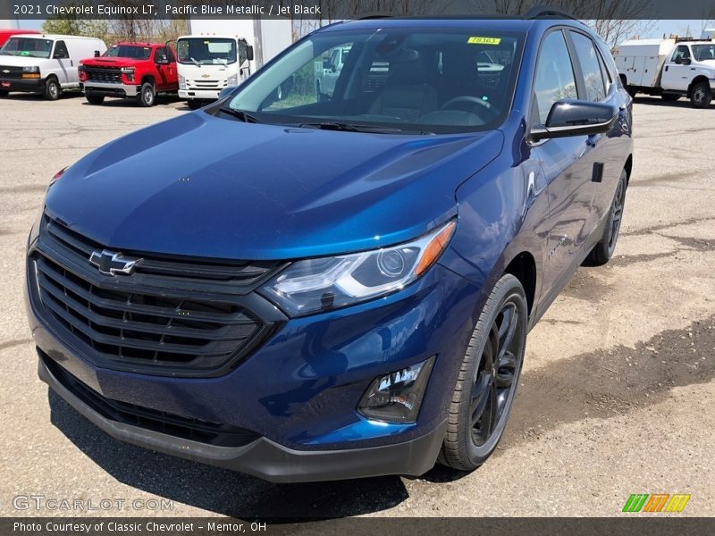 Pacific Blue Metallic / Jet Black 2021 Chevrolet Equinox LT
