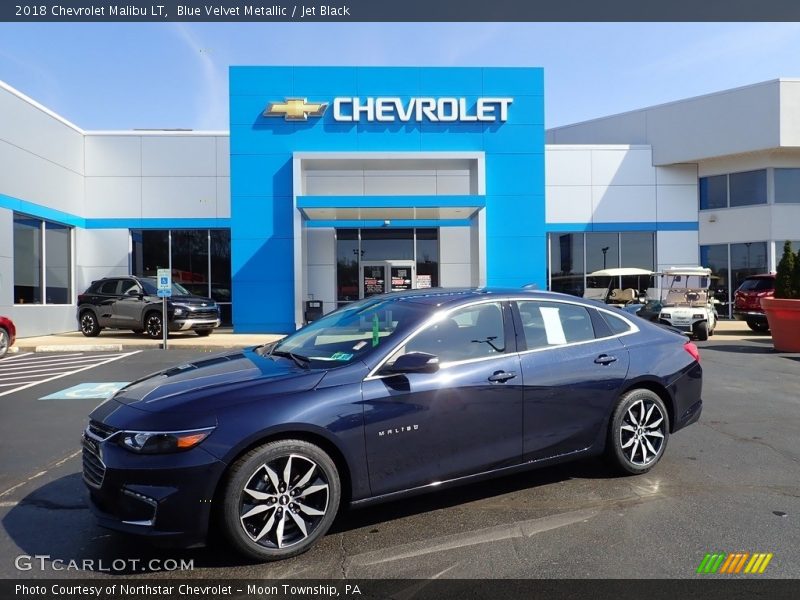 Blue Velvet Metallic / Jet Black 2018 Chevrolet Malibu LT