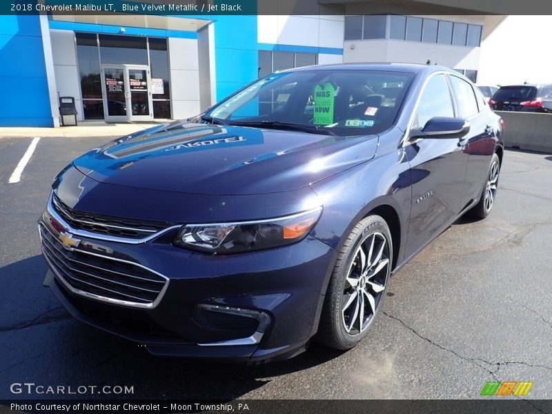 Blue Velvet Metallic / Jet Black 2018 Chevrolet Malibu LT