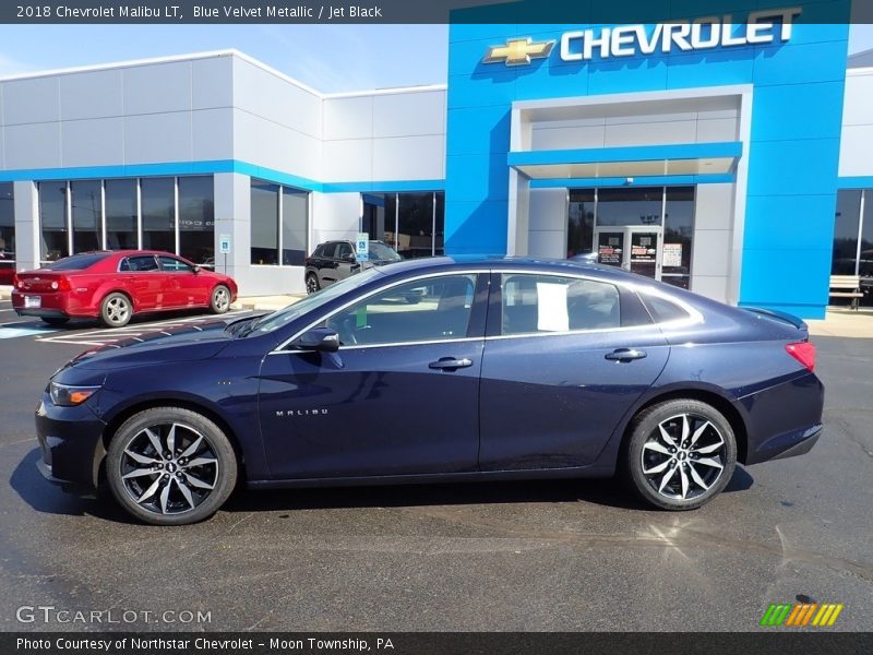 Blue Velvet Metallic / Jet Black 2018 Chevrolet Malibu LT