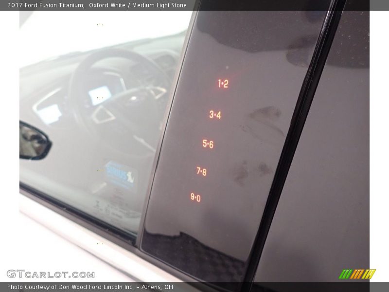 Oxford White / Medium Light Stone 2017 Ford Fusion Titanium