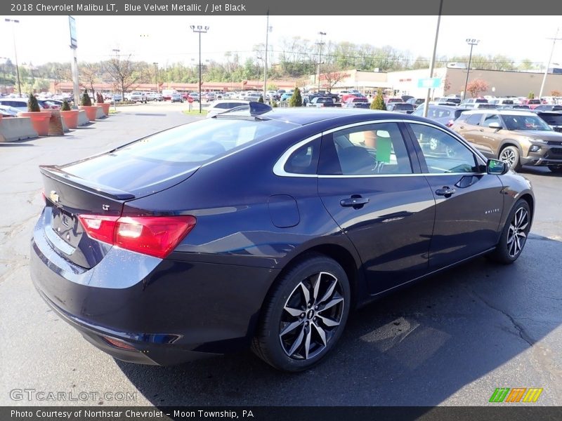 Blue Velvet Metallic / Jet Black 2018 Chevrolet Malibu LT