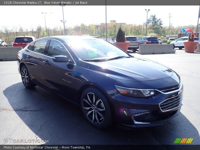 Blue Velvet Metallic / Jet Black 2018 Chevrolet Malibu LT