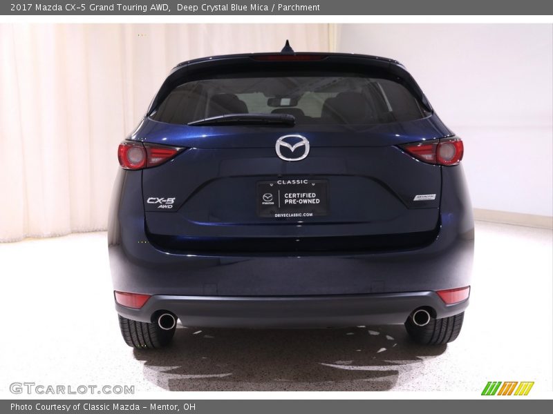 Deep Crystal Blue Mica / Parchment 2017 Mazda CX-5 Grand Touring AWD