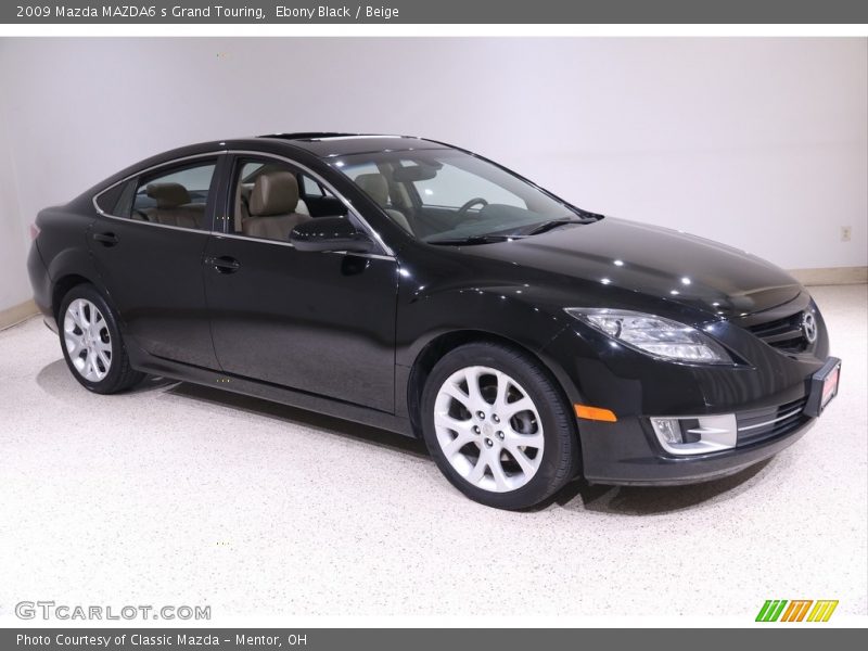 Ebony Black / Beige 2009 Mazda MAZDA6 s Grand Touring