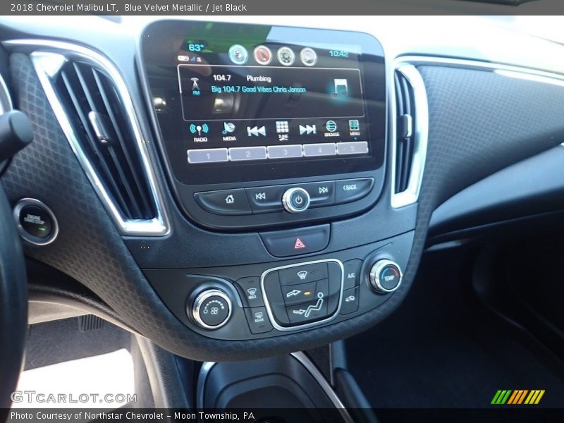 Blue Velvet Metallic / Jet Black 2018 Chevrolet Malibu LT