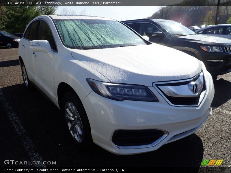 White Diamond Pearl / Parchment 2018 Acura RDX FWD Technology
