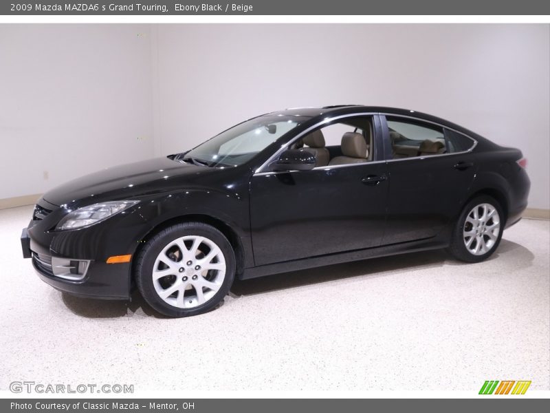 Ebony Black / Beige 2009 Mazda MAZDA6 s Grand Touring