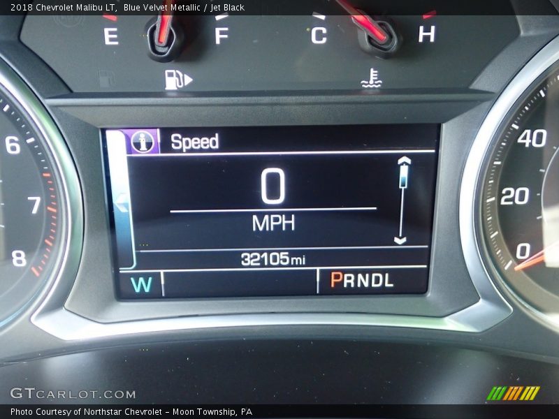 Blue Velvet Metallic / Jet Black 2018 Chevrolet Malibu LT