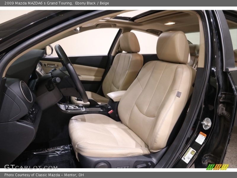 Ebony Black / Beige 2009 Mazda MAZDA6 s Grand Touring
