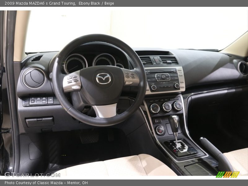 Ebony Black / Beige 2009 Mazda MAZDA6 s Grand Touring