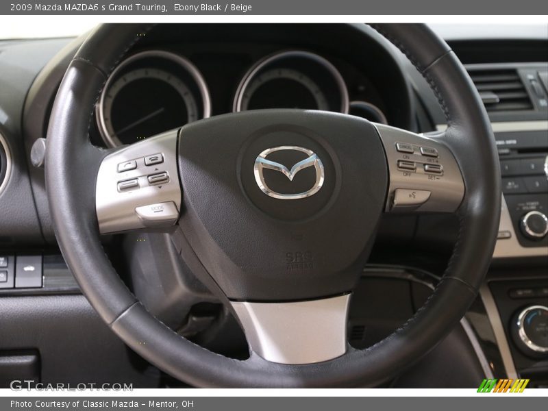 Ebony Black / Beige 2009 Mazda MAZDA6 s Grand Touring