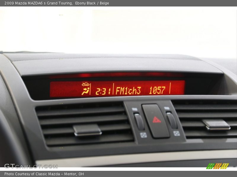 Ebony Black / Beige 2009 Mazda MAZDA6 s Grand Touring