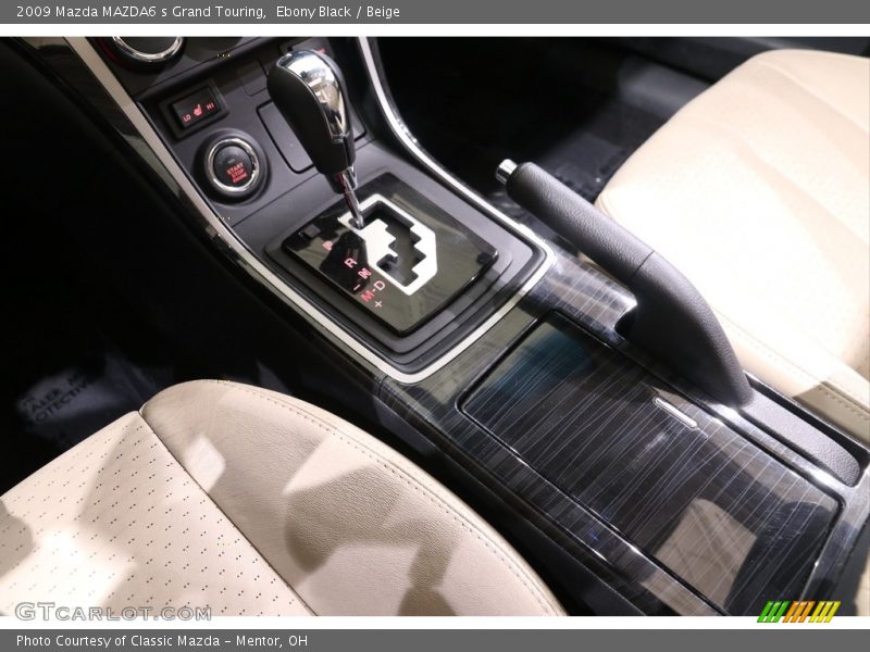 Ebony Black / Beige 2009 Mazda MAZDA6 s Grand Touring
