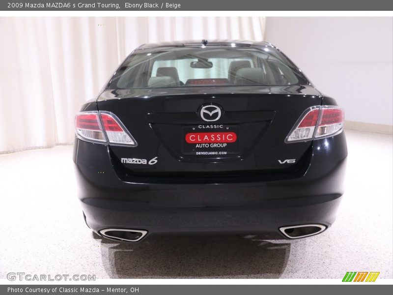 Ebony Black / Beige 2009 Mazda MAZDA6 s Grand Touring