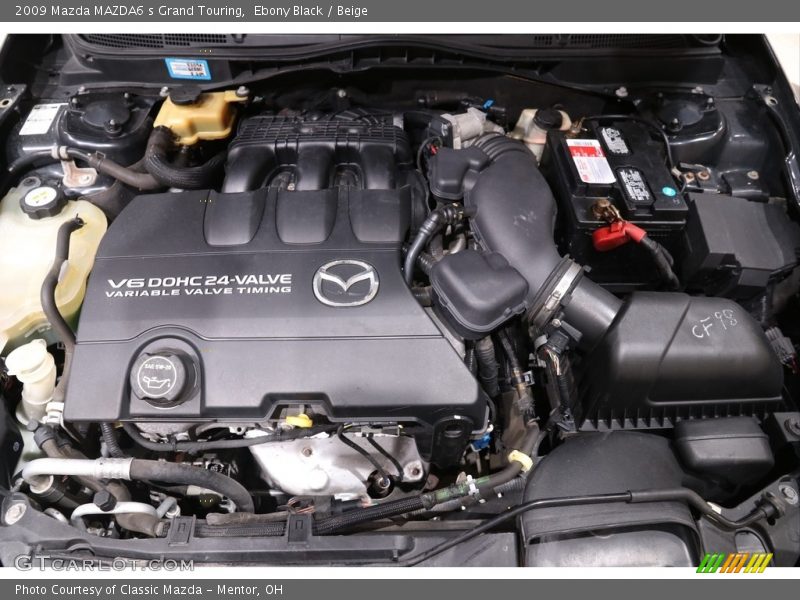 Ebony Black / Beige 2009 Mazda MAZDA6 s Grand Touring