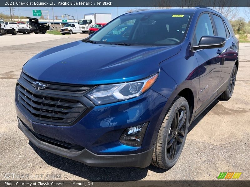 Pacific Blue Metallic / Jet Black 2021 Chevrolet Equinox LT