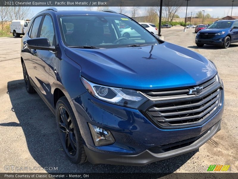 Pacific Blue Metallic / Jet Black 2021 Chevrolet Equinox LT