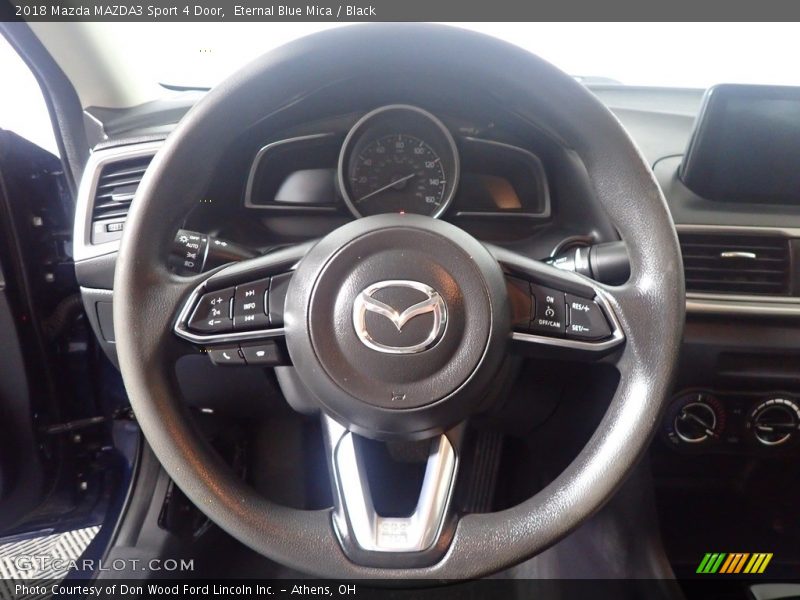 Eternal Blue Mica / Black 2018 Mazda MAZDA3 Sport 4 Door