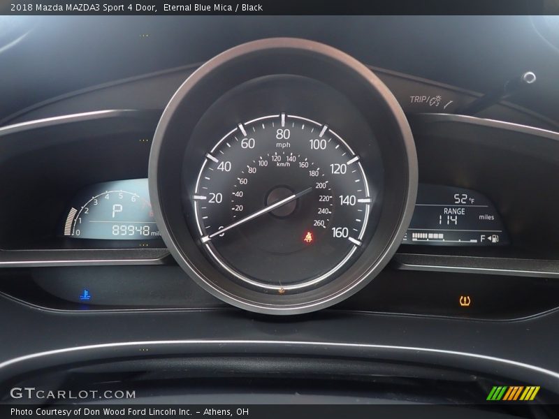 Eternal Blue Mica / Black 2018 Mazda MAZDA3 Sport 4 Door