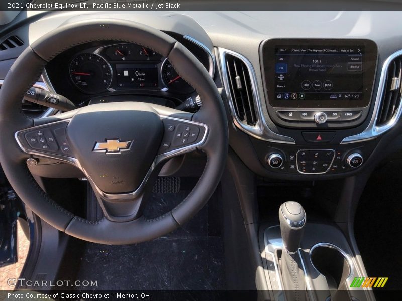 Pacific Blue Metallic / Jet Black 2021 Chevrolet Equinox LT