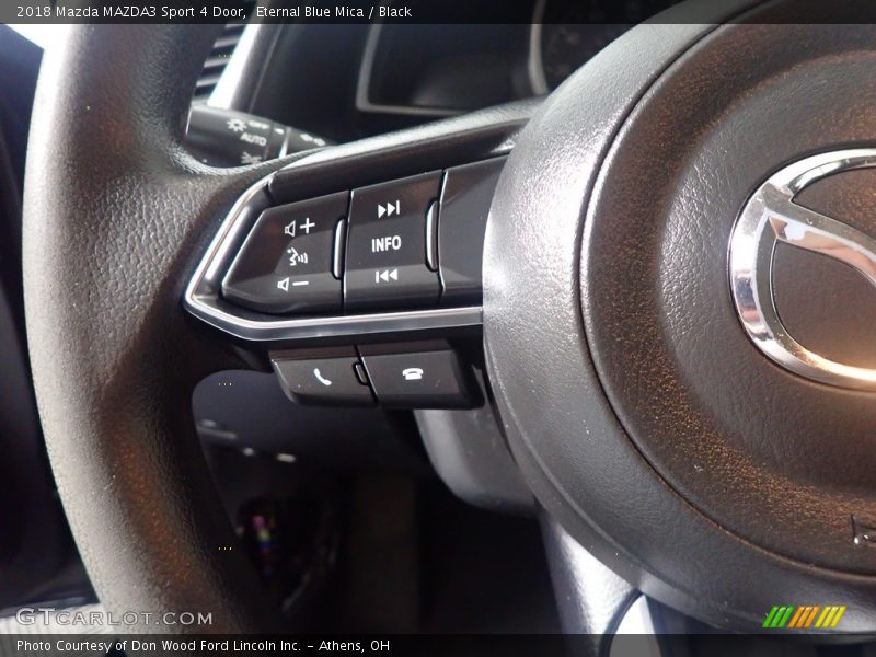 Eternal Blue Mica / Black 2018 Mazda MAZDA3 Sport 4 Door