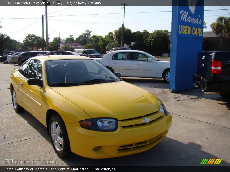 Rally Yellow / Graphite 2004 Chevrolet Cavalier LS Coupe