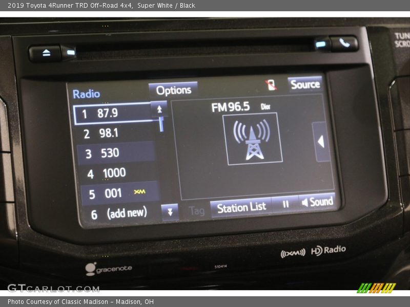 Super White / Black 2019 Toyota 4Runner TRD Off-Road 4x4