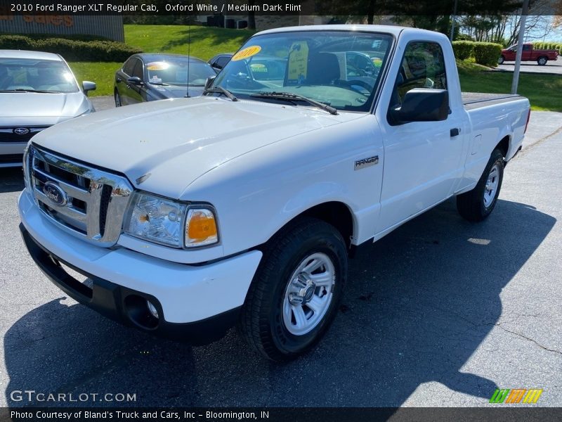 Oxford White / Medium Dark Flint 2010 Ford Ranger XLT Regular Cab