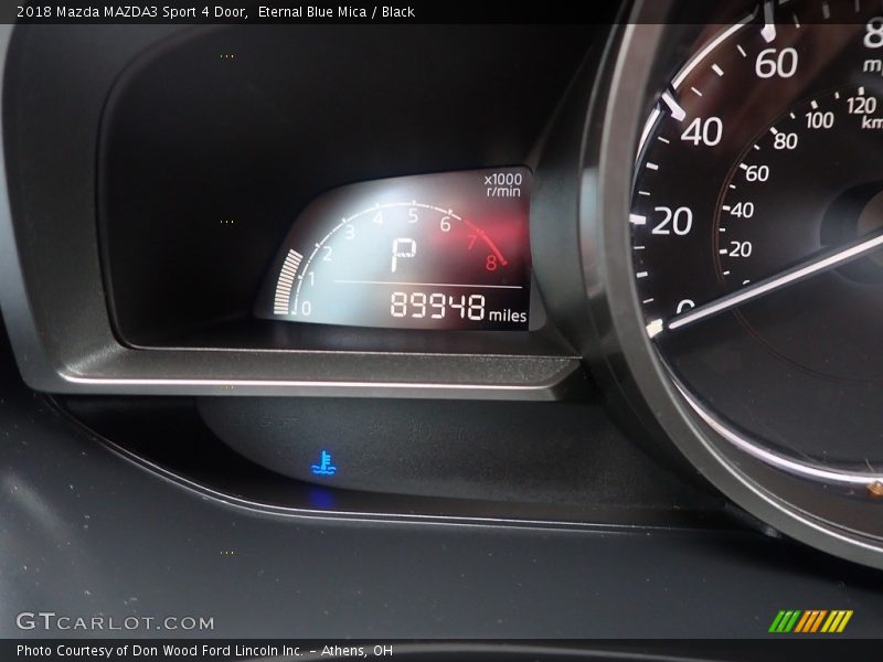 Eternal Blue Mica / Black 2018 Mazda MAZDA3 Sport 4 Door