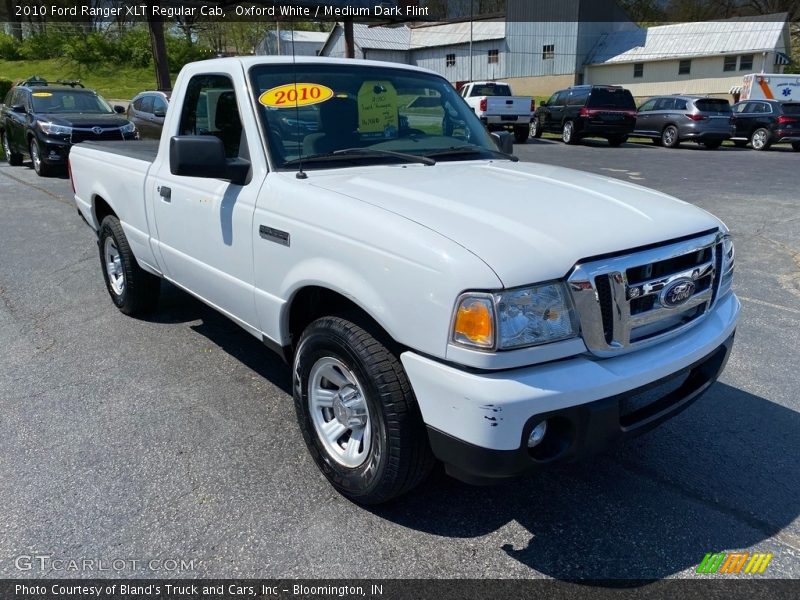 Oxford White / Medium Dark Flint 2010 Ford Ranger XLT Regular Cab