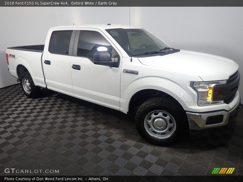 Oxford White / Earth Gray 2018 Ford F150 XL SuperCrew 4x4