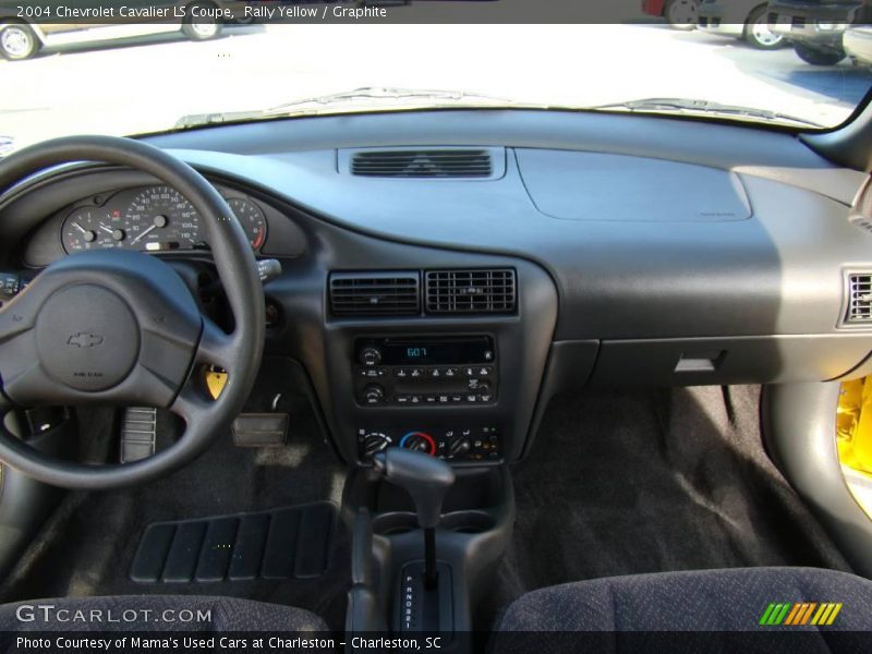 Rally Yellow / Graphite 2004 Chevrolet Cavalier LS Coupe