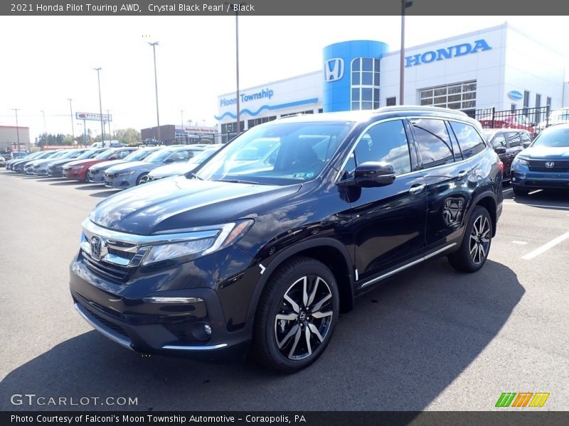 Crystal Black Pearl / Black 2021 Honda Pilot Touring AWD