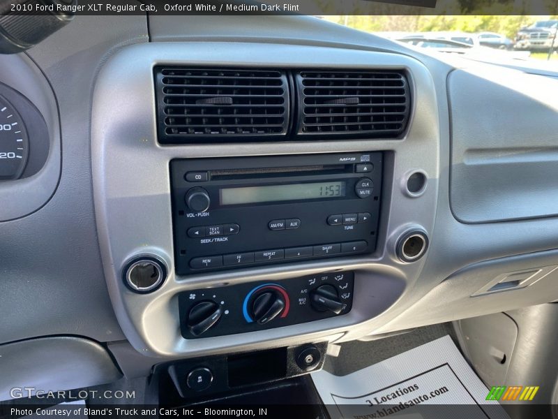 Oxford White / Medium Dark Flint 2010 Ford Ranger XLT Regular Cab