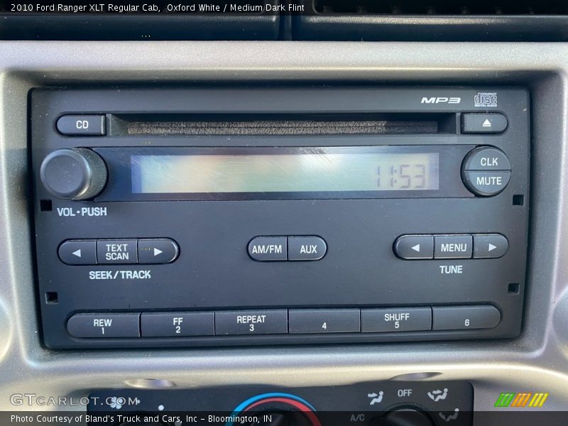 Oxford White / Medium Dark Flint 2010 Ford Ranger XLT Regular Cab