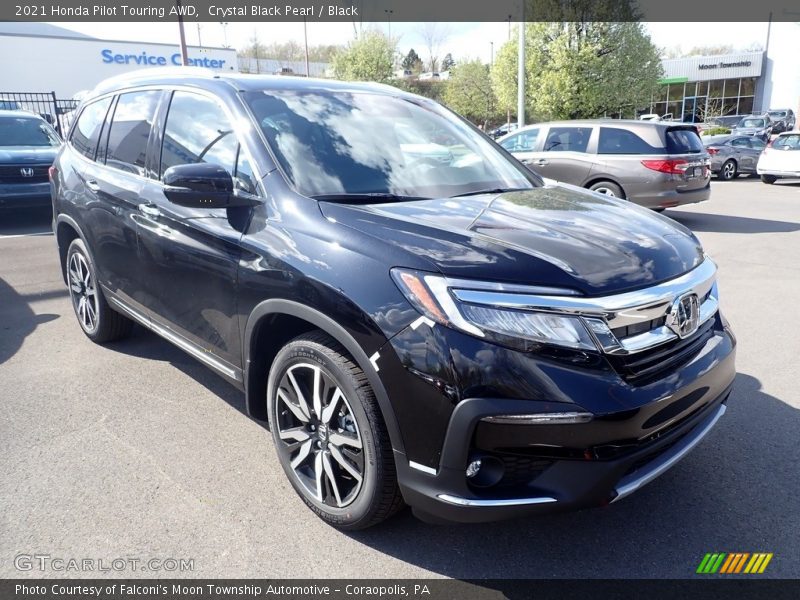 Crystal Black Pearl / Black 2021 Honda Pilot Touring AWD