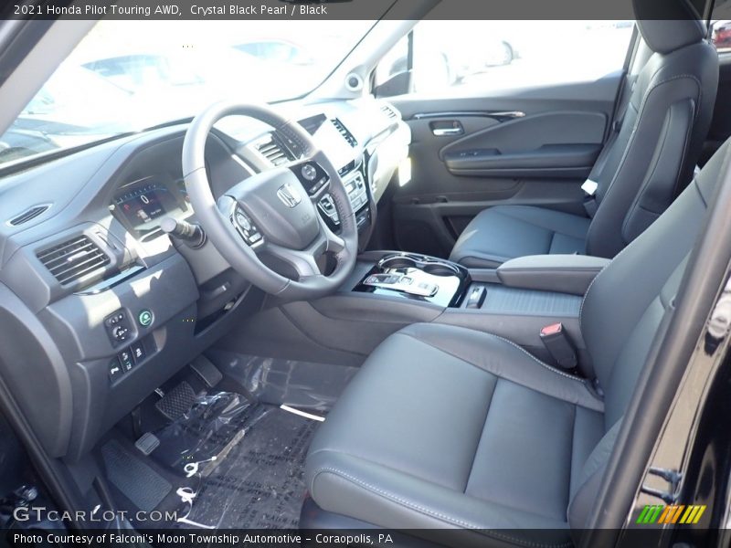 Crystal Black Pearl / Black 2021 Honda Pilot Touring AWD