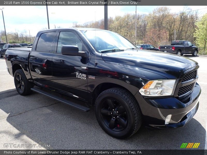 Brilliant Black Crystal Pearl / Black/Diesel Gray 2018 Ram 1500 Express Crew Cab 4x4