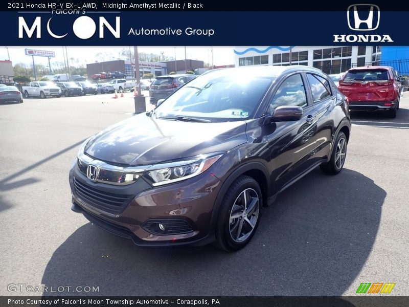 Midnight Amethyst Metallic / Black 2021 Honda HR-V EX-L AWD