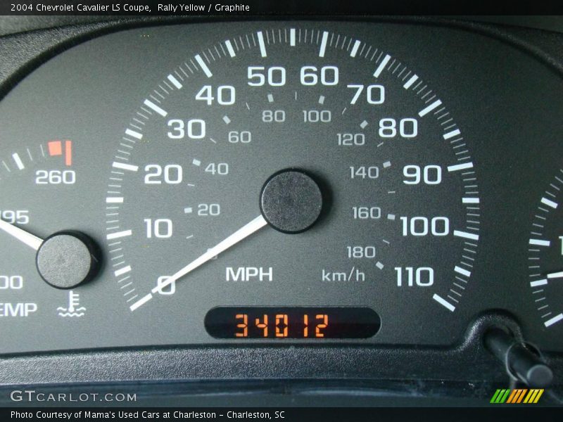 Rally Yellow / Graphite 2004 Chevrolet Cavalier LS Coupe