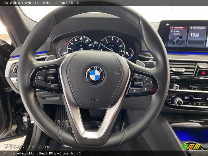 Jet Black / Black 2018 BMW 5 Series 530i Sedan