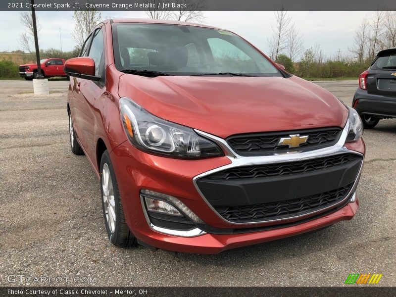 Cayenne Orange Metallic / Jet Black 2021 Chevrolet Spark LT
